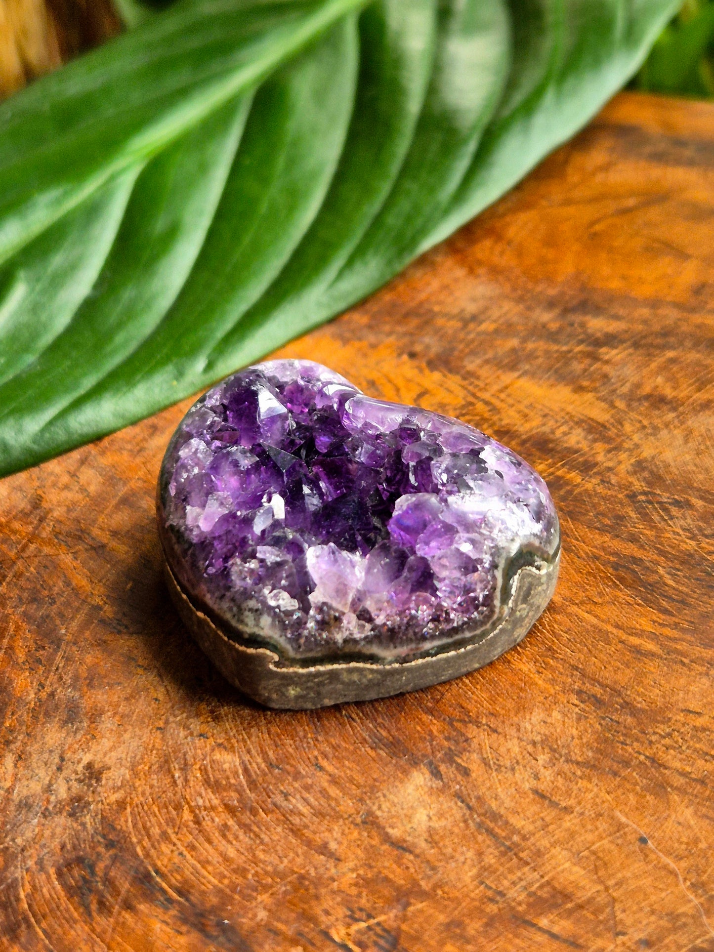 Amethyst Herz Druse AAA-Qualität Vivi