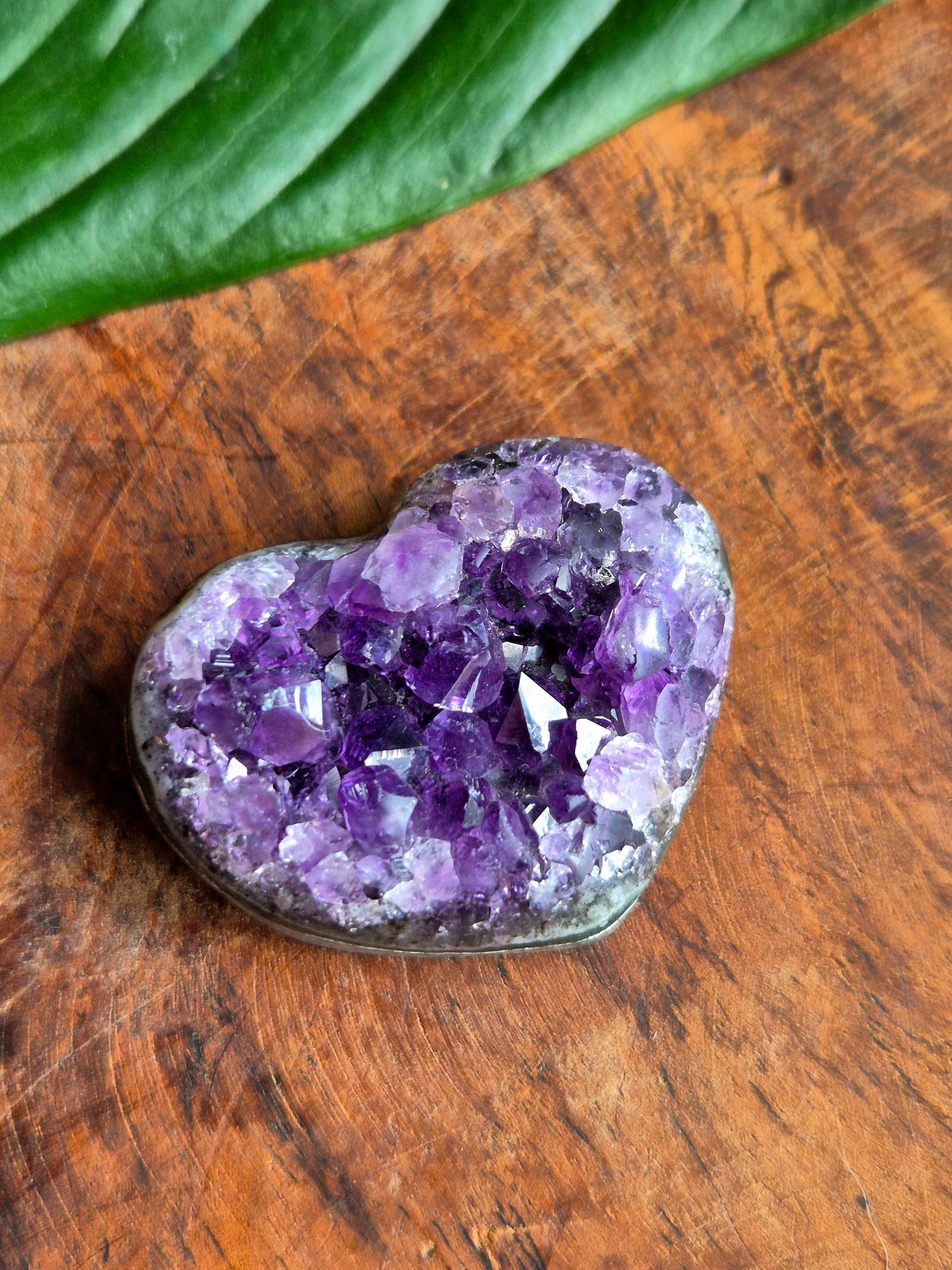 Amethyst Herz Druse AAA-Qualität Vivi