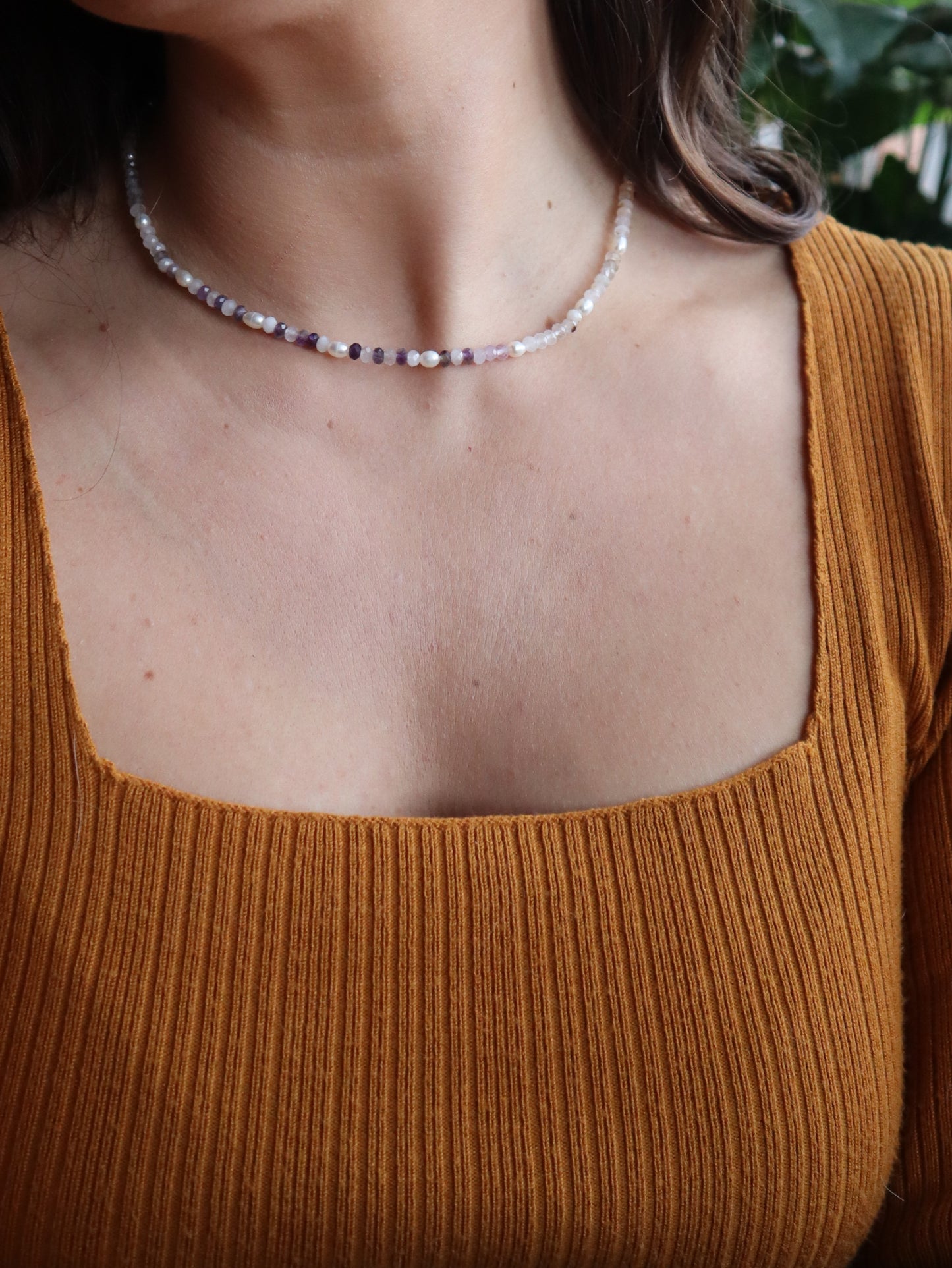 Amethyst Quarz Kette Alignment