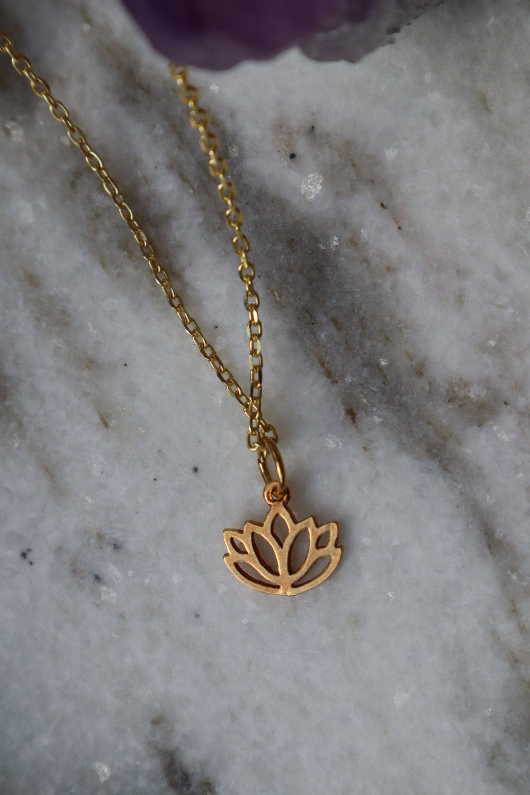 Lotus Kette gold