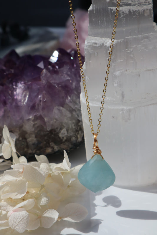 Aquamarin Aqua Muse Kette