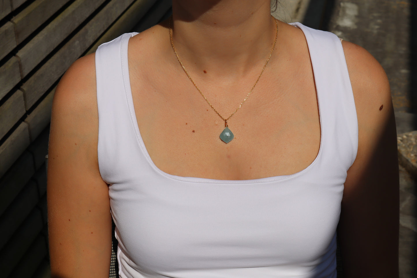 Aquamarin Aqua Muse Kette