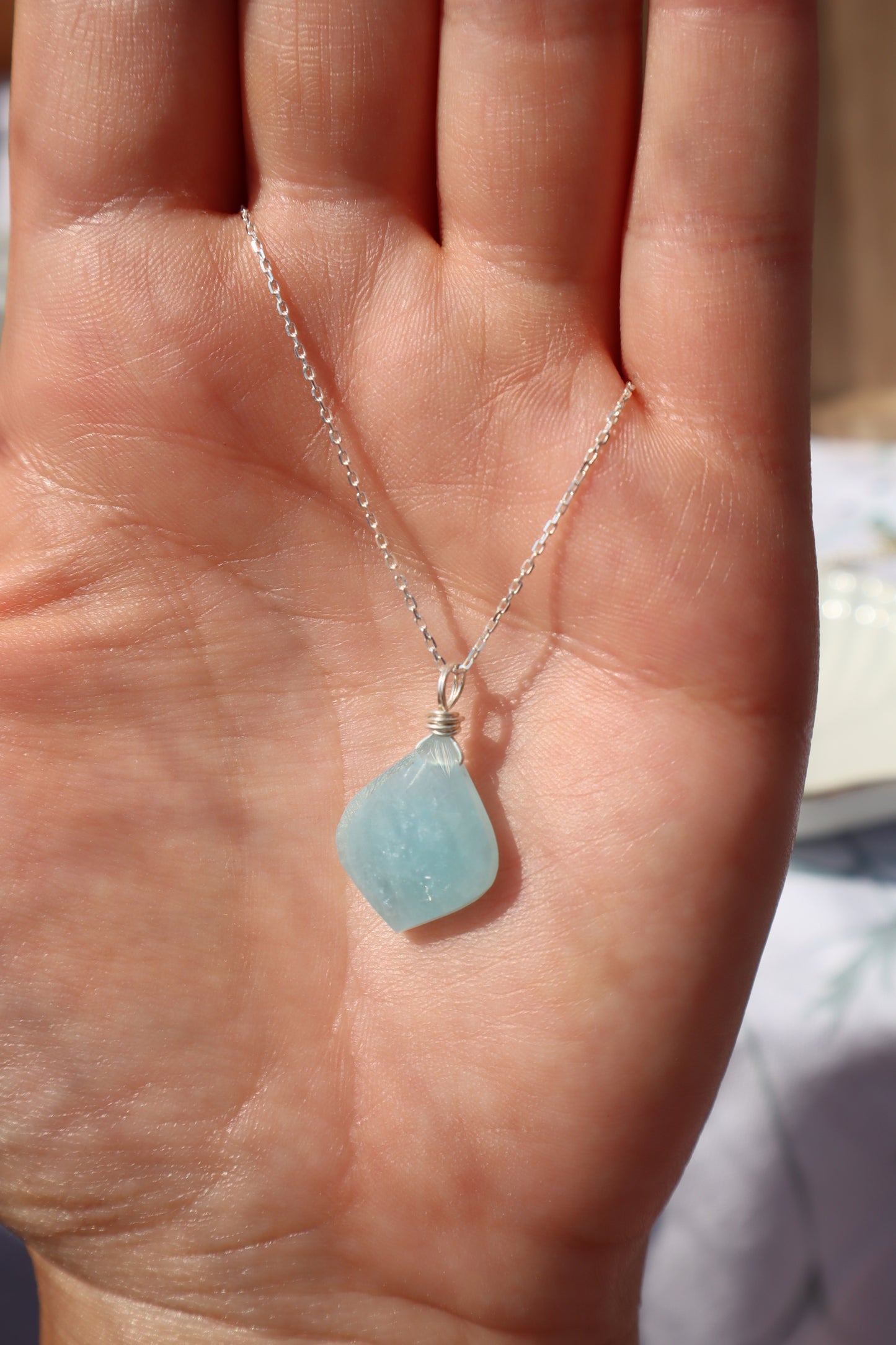 Aquamarin Aqua Muse Kette