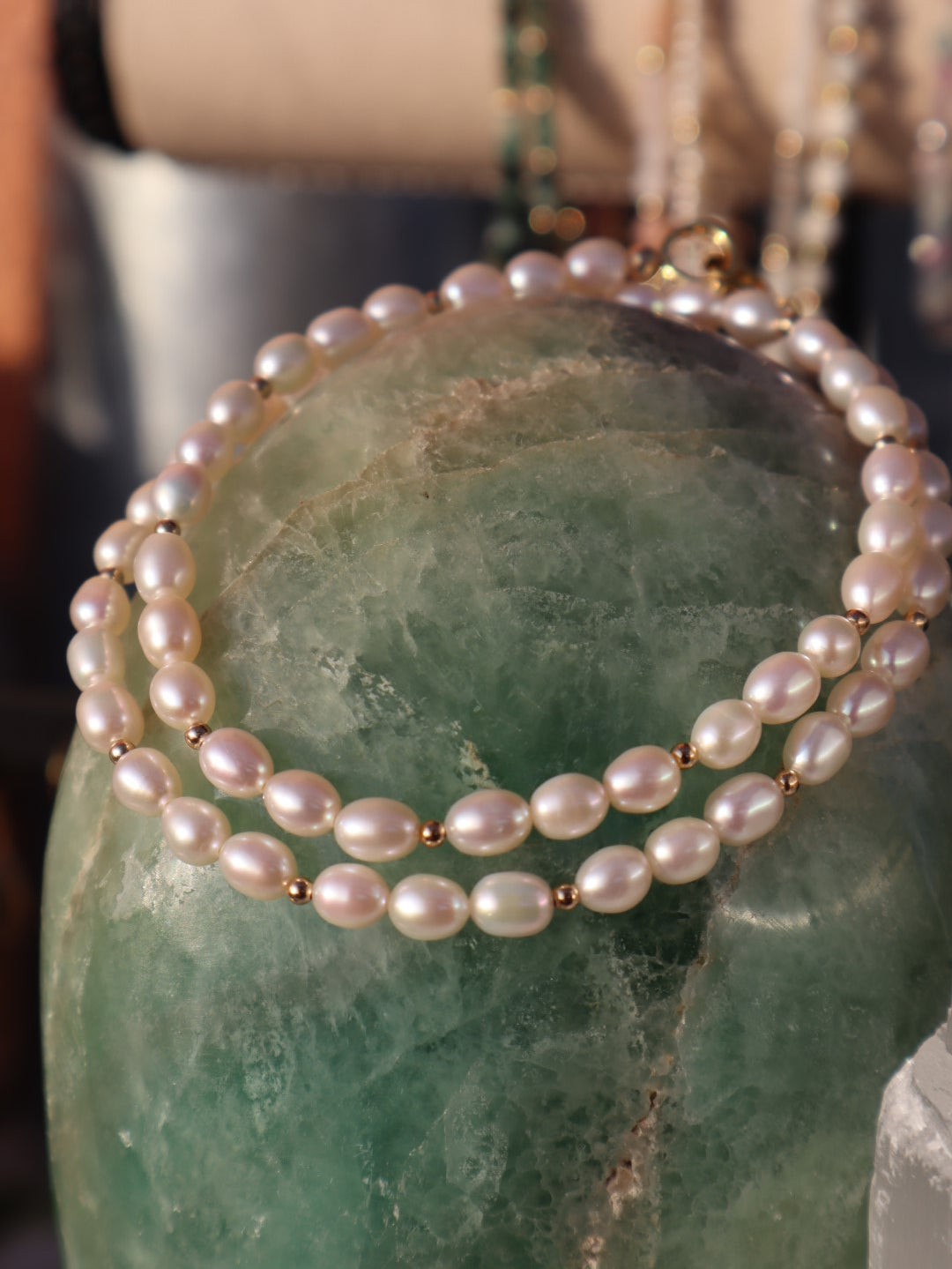 Süßwasser-Perlen Choker