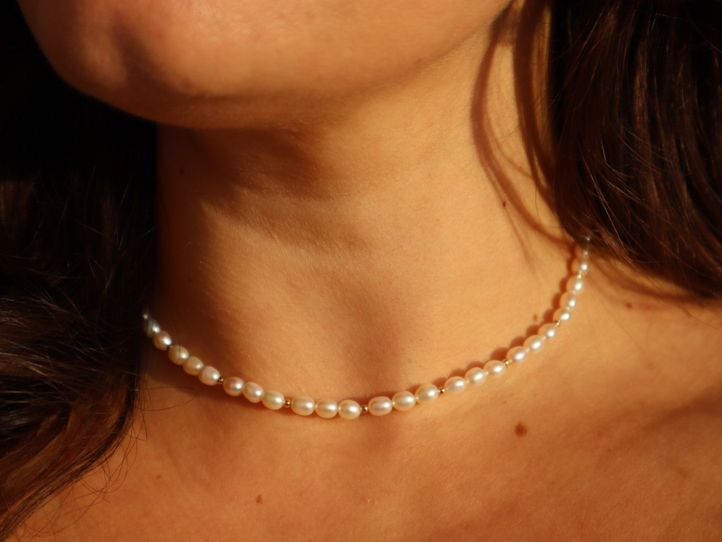 Süßwasser-Perlen Choker