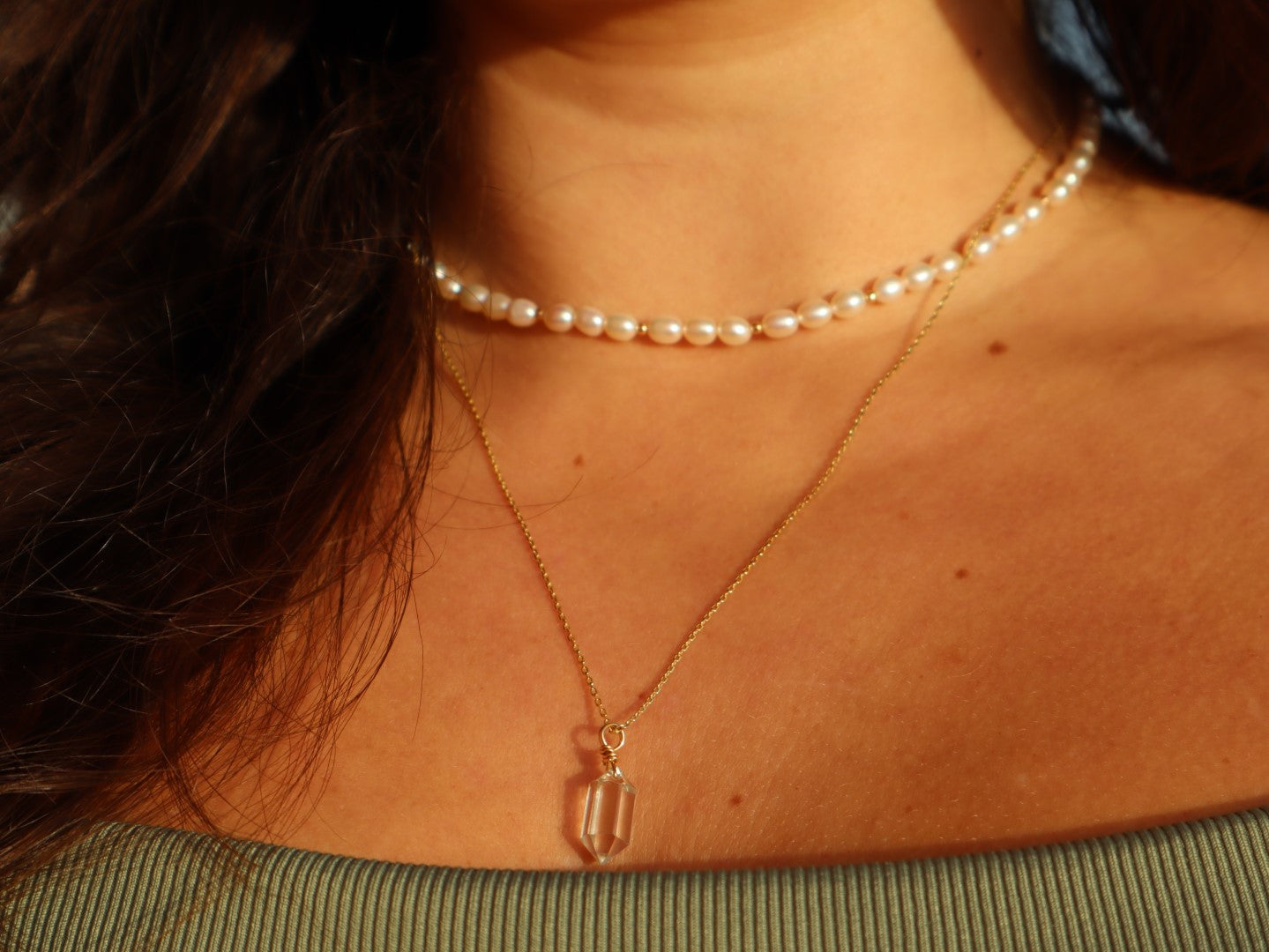 Süßwasser-Perlen Choker