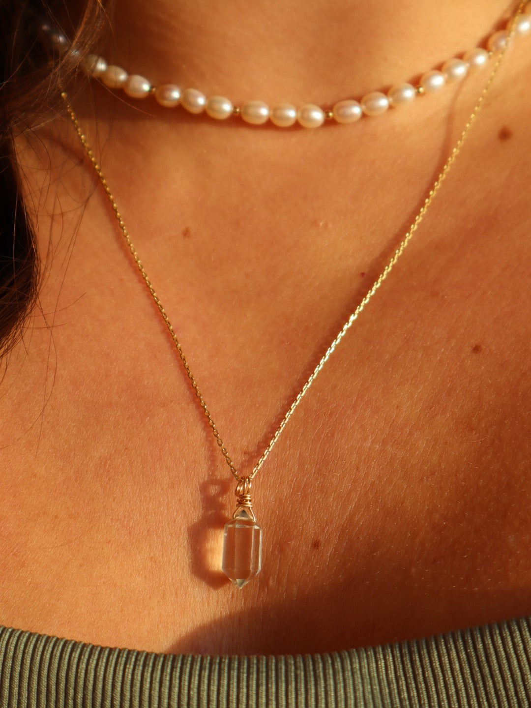 Bergkristall Inner Light Kette