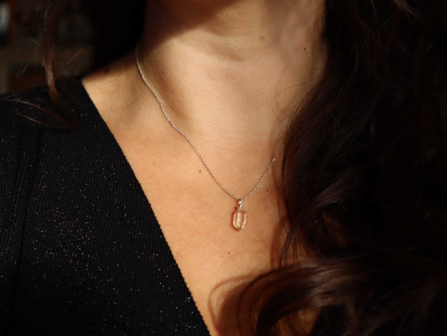 Bergkristall Inner Light Kette