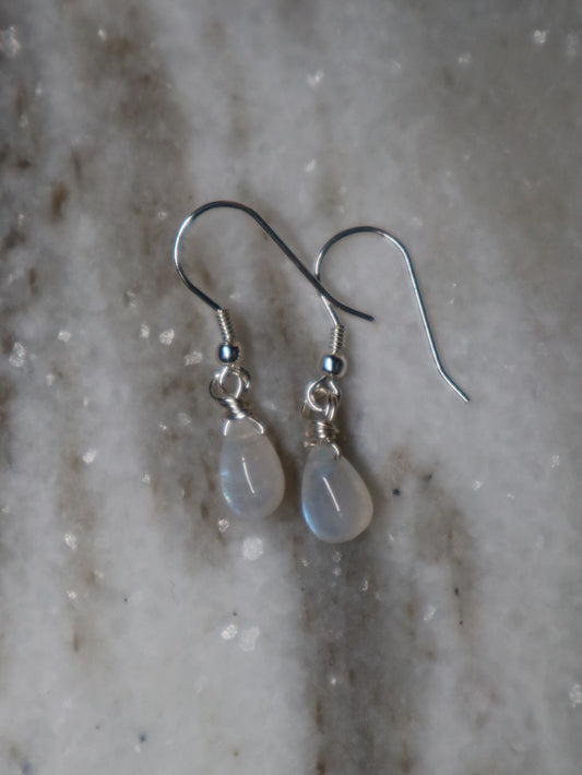 Regenbogen Mondstein Ohrringe