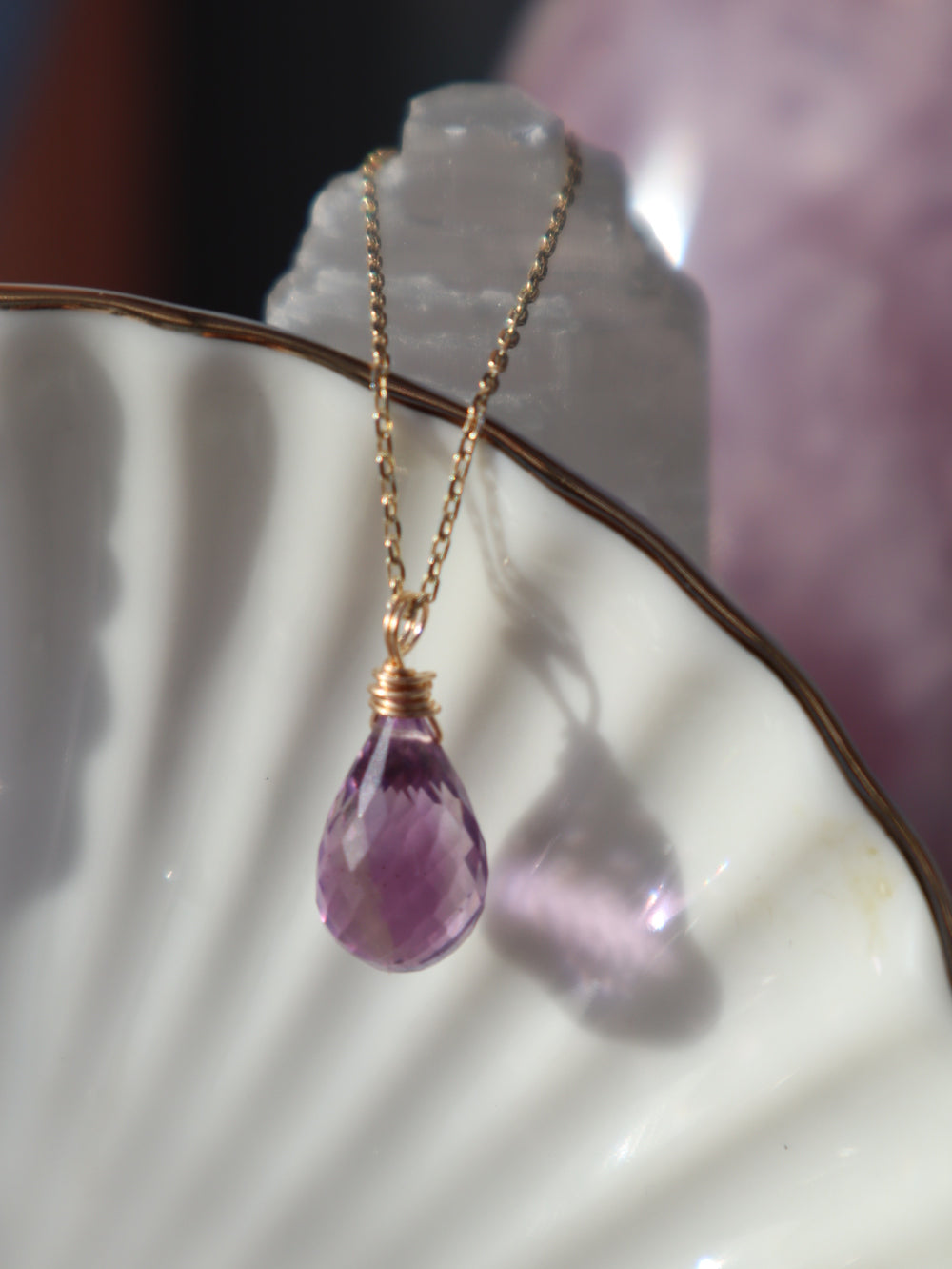 Amethyst Twilight Bloom Kette