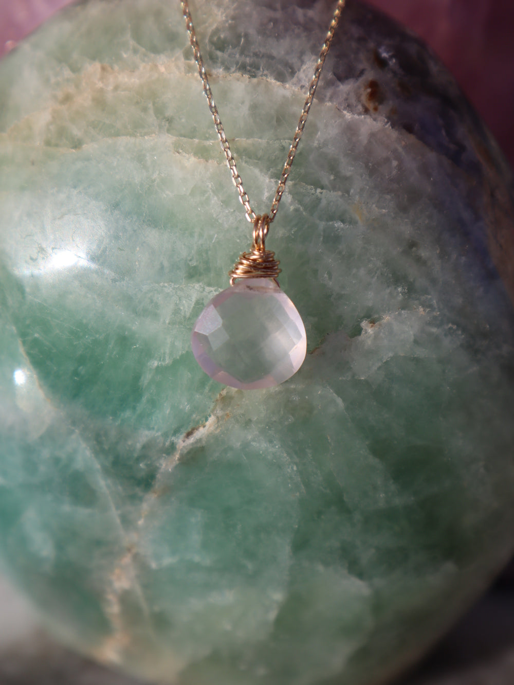 Rosenquarz Pure Spirit Kette