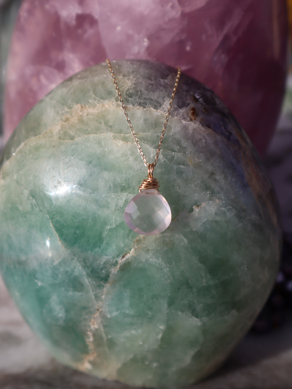 Rosenquarz Pure Spirit Kette