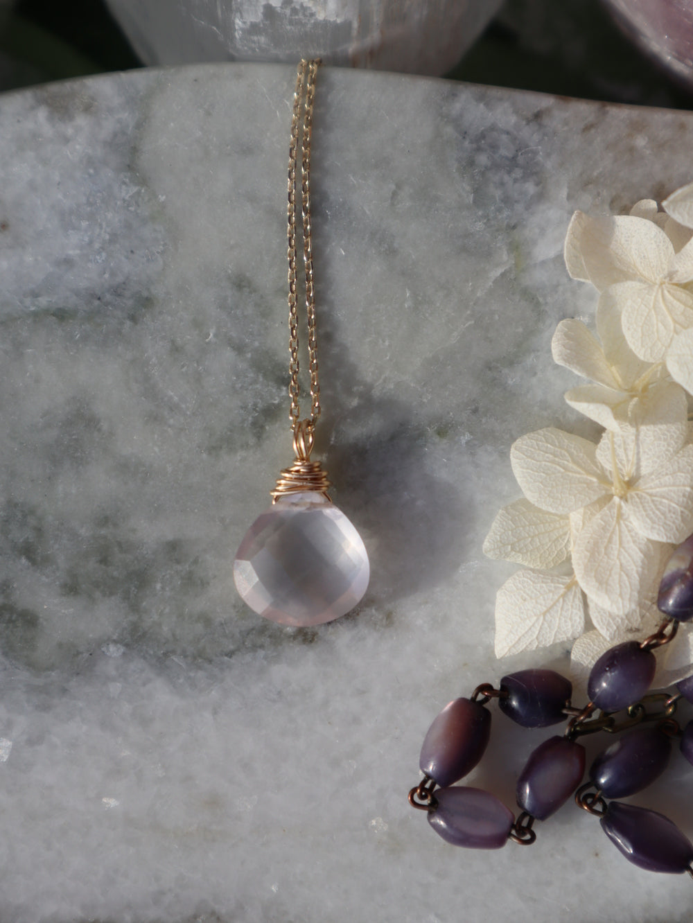 Rosenquarz Pure Spirit Kette