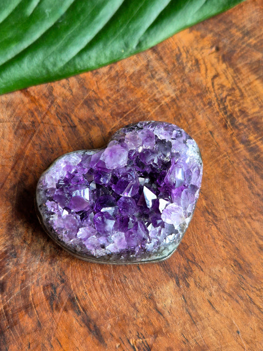 Amethyst Herz Druse AAA-Qualität Vivi