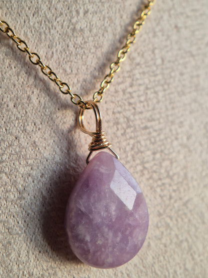 Lepidoloith Kette Lavender Flow