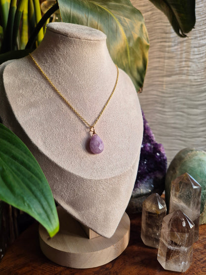 Lepidoloith Kette Lavender Flow
