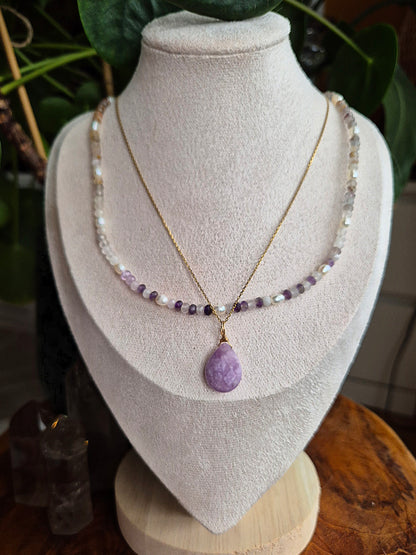 Amethyst Quarz Kette Alignment