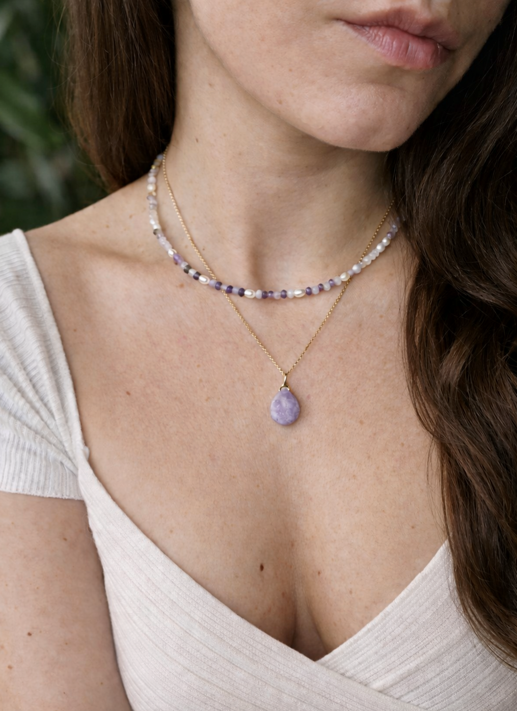 Amethyst Quarz Kette Alignment