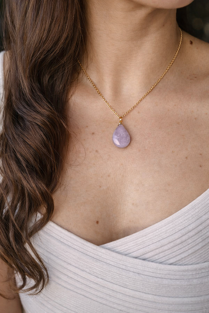 Lepidoloith Kette Lavender Flow