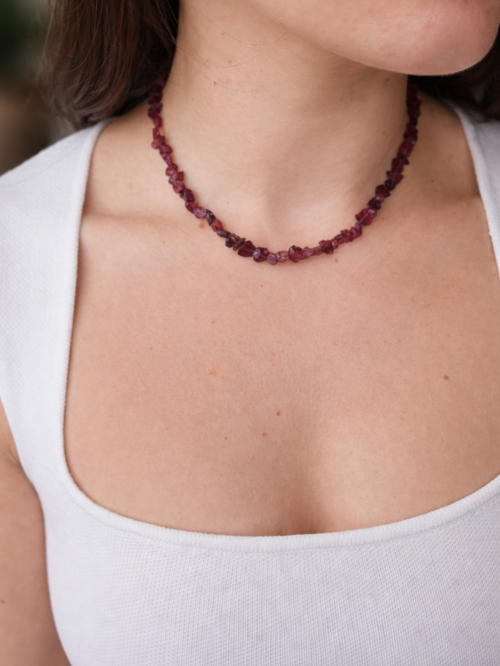 Granat Chipkette Red Veil