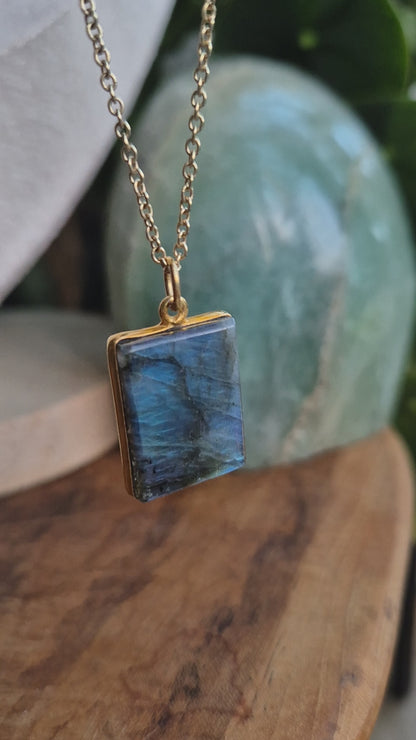 Labradorit Aurora Kette