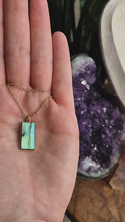 Labradorit Aurora Kette