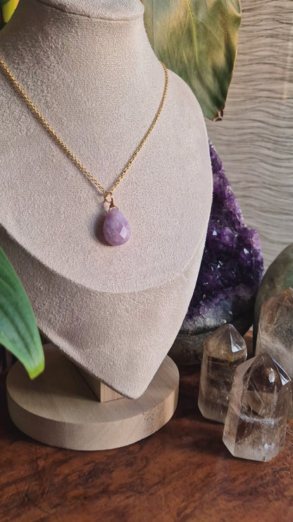 Lepidoloith Kette Lavender Flow