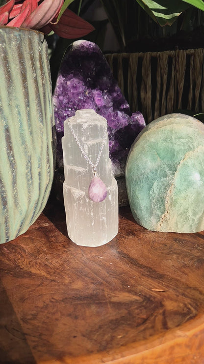 Lepidoloith Kette Lavender Flow