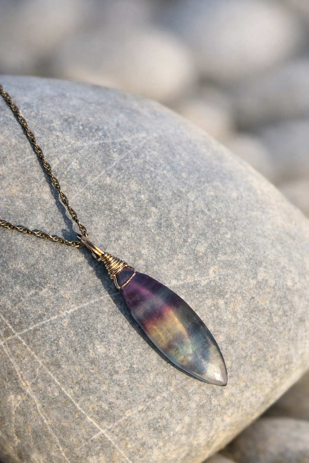 Regenbogen Fluorit Skycandy