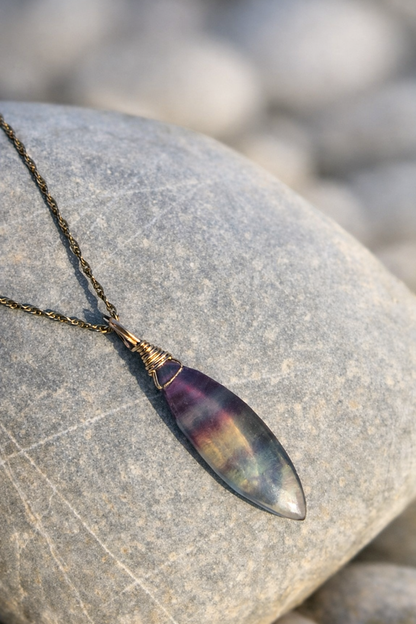 Regenbogen Fluorit Skycandy