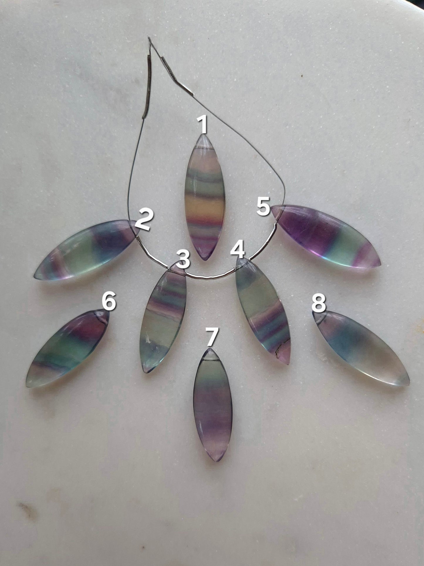 Regenbogen Fluorit Skycandy