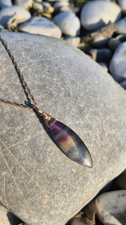 Regenbogen Fluorit Skycandy