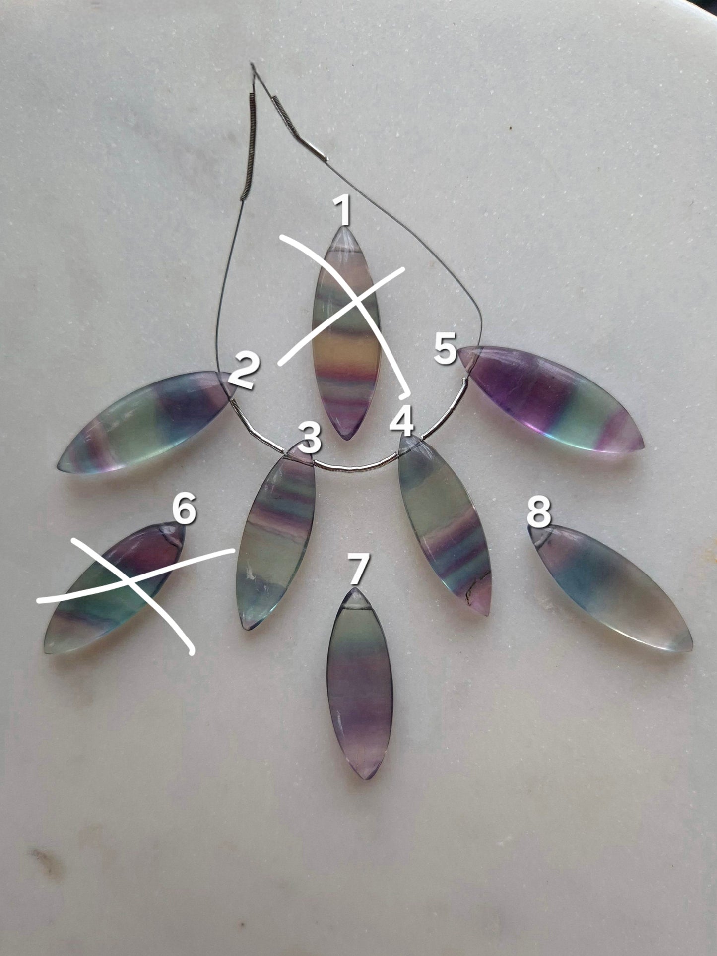 Regenbogen Fluorit Skycandy
