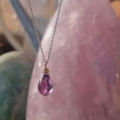 Amethyst Tropfen faccettiert