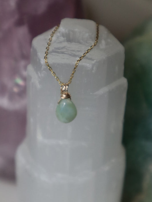 Grüner Opal Kette