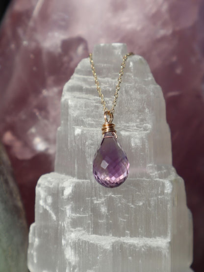 Amethyst Tropfen faccettiert